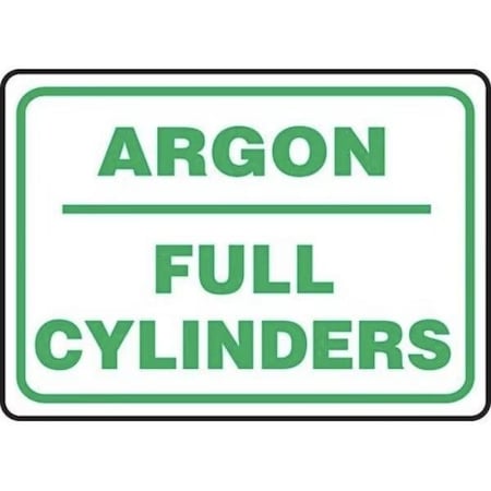 Accuform SAFETY SIGN ARGON  FULL CYLINDERS MCPG565VS MCPG565VS